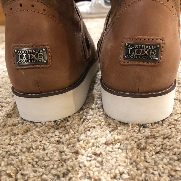 New! Men's Australia Luxe Collective Yolo Genuine Sheepskin Boot CHESTNUT US 1O - Picture 14 of 15